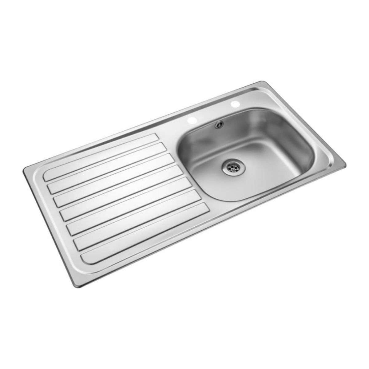 LEISURE LE95L/ LEXIN L/H DRAINER 1 BOWL 2TH SINK 950 x 508mm SATIN STAINLESS STEEL
