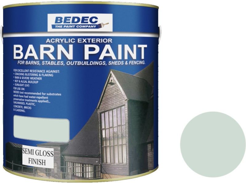 BEDEC SEMI GLOSS BARN PAINT 2.5l WOODLAND GREEN BEDE2AK2007/40
