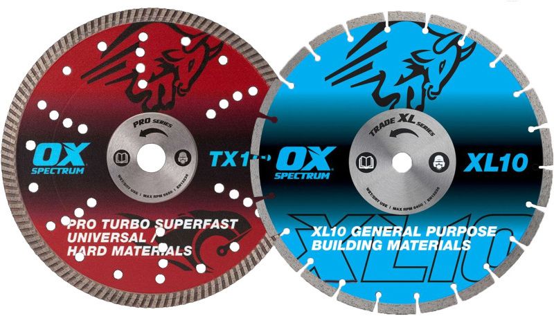 SPECTRUM TX10R & XL10 DIAMOND BLADE TWINPACK 300mm X2-TX10R/XL10