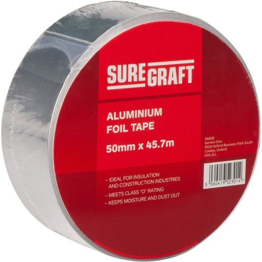 RHINO ALUMINIUM FOIL TAPE 50mm x 45.7m 08065050RH12HG