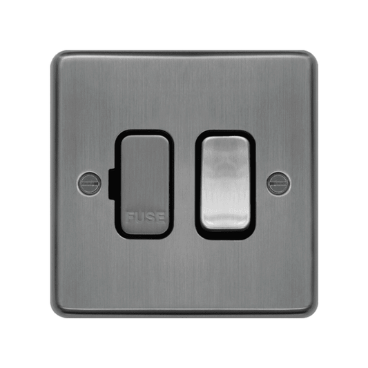 HAGER WRSSU83BSB SW FUSE RAISED BS BLACK INSERTS
