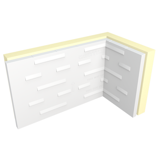 UNILIN CT/PIR INT CORNER FULL FILL CAVITY BOARD 1200 x 450 x 150mm 400073768
