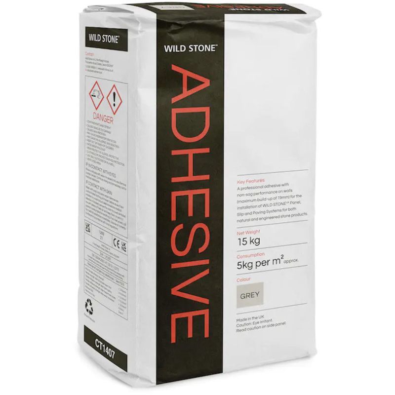 WILD STONE FLEXIBLE ADHESIVE 15kg (3m2 PER BAG)