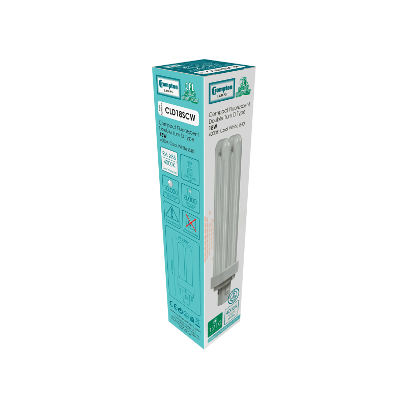 CROMPTON CFL18W2P840 18W 2PIN PL LAMP COL840