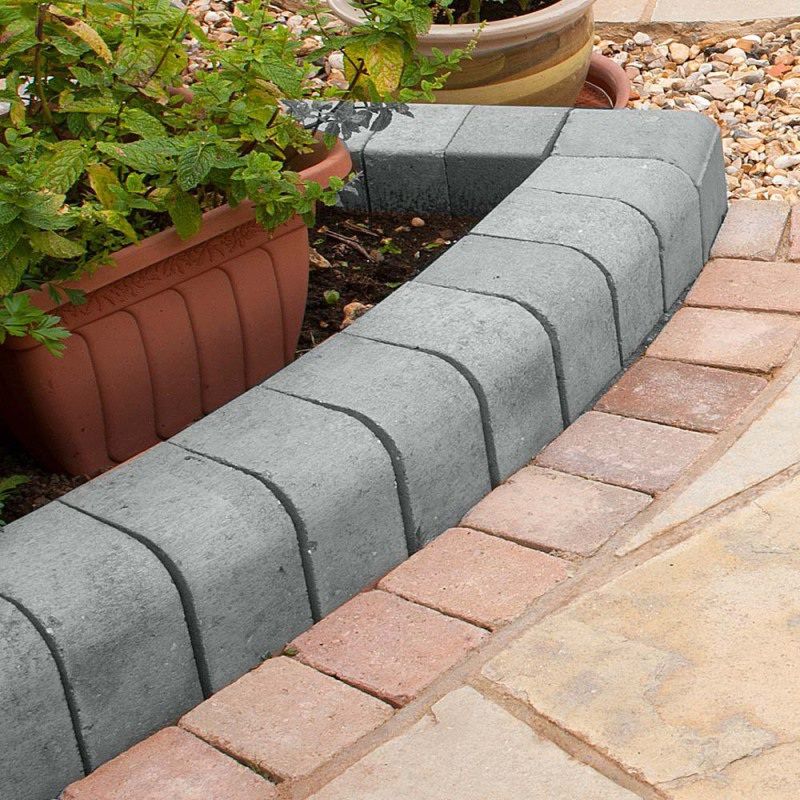 BRETT HIGH KERB RADIAL BULLNOSE CHARCOAL HRBNCL (HGBB ONLY)