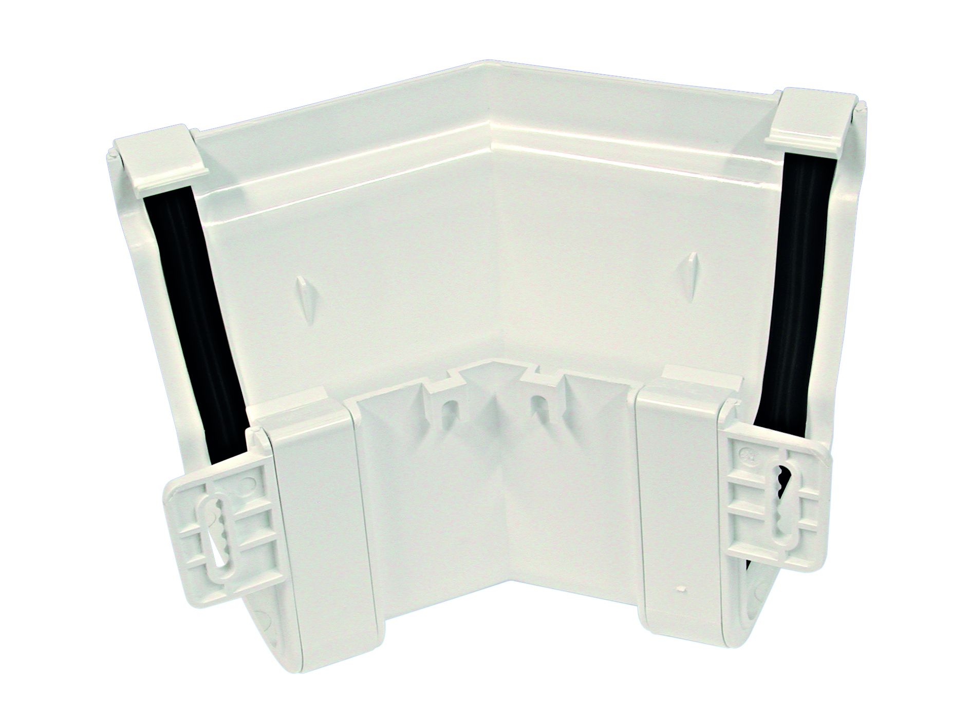 OSMASTORM 8T854 PVCU GUTTER ANGLE EXTERNAL 45deg 111mm 8T854W WHITE