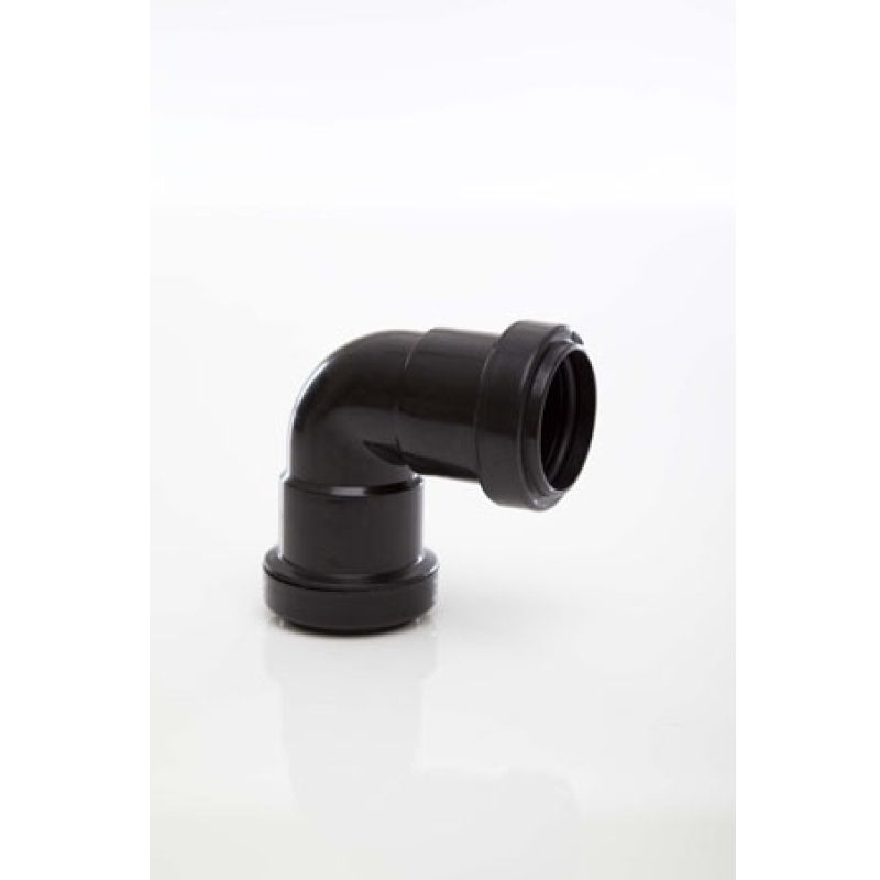 POLYPIPE PUSHFIT WASTE KNUCKLE 32mm x 90deg BROWN WP15BR