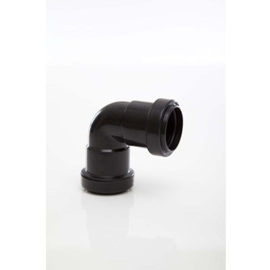POLYPIPE PUSHFIT WASTE KNUCKLE 32mm x 90deg BROWN WP15BR