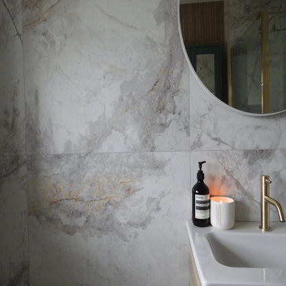 YTC EDF80NHWH NEW HAMPTON TILE 800 x 800mm WHITE (1.56 TILES PER M2)