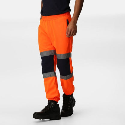 REGATTA PRO HI VIS JOGGERS LARGE (ORANGE/ NAVY) TRJ503