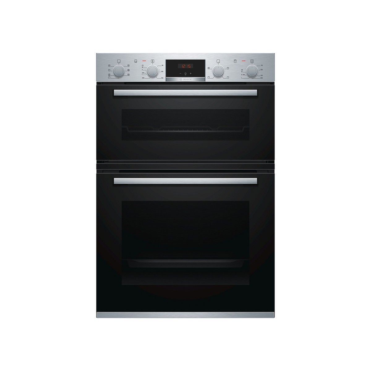 BOSCH MBS533BS0B SERIES 4 BUILT IN DOUBLE OVEN BRUSHED STEEL