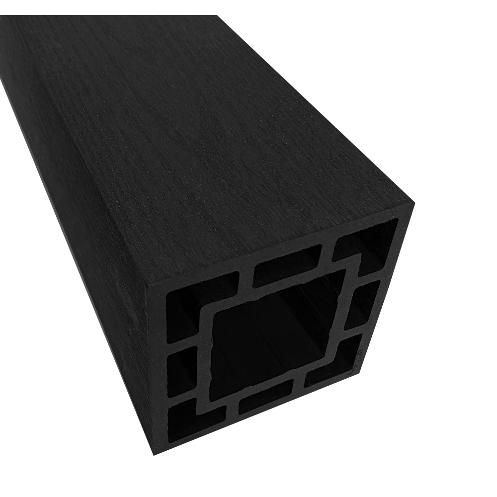 COMPLETE COMPOSITE BALUSTRADE POST 100 x 100 x 2400mm CHARCOAL CCBPC