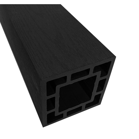 COMPLETE COMPOSITE BALUSTRADE POST 100 x 100 x 2400mm CHARCOAL CCBPC
