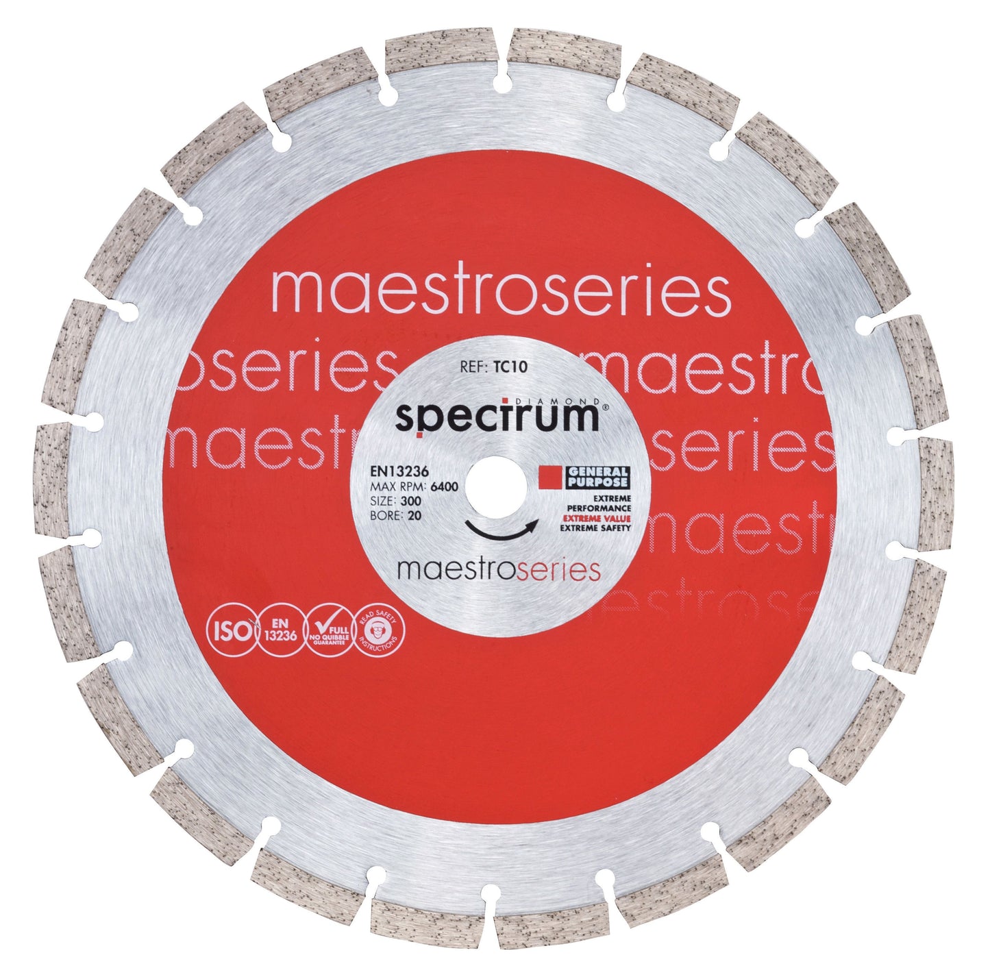 SPECTRUM TC10-300/20 MEASTRO GP DIAMOND BLADE 10mm
