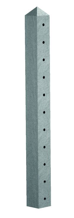 Supreme Uni Intermediate Holed Post 1830mm 100 x 100mm Rnd Top UNI183I