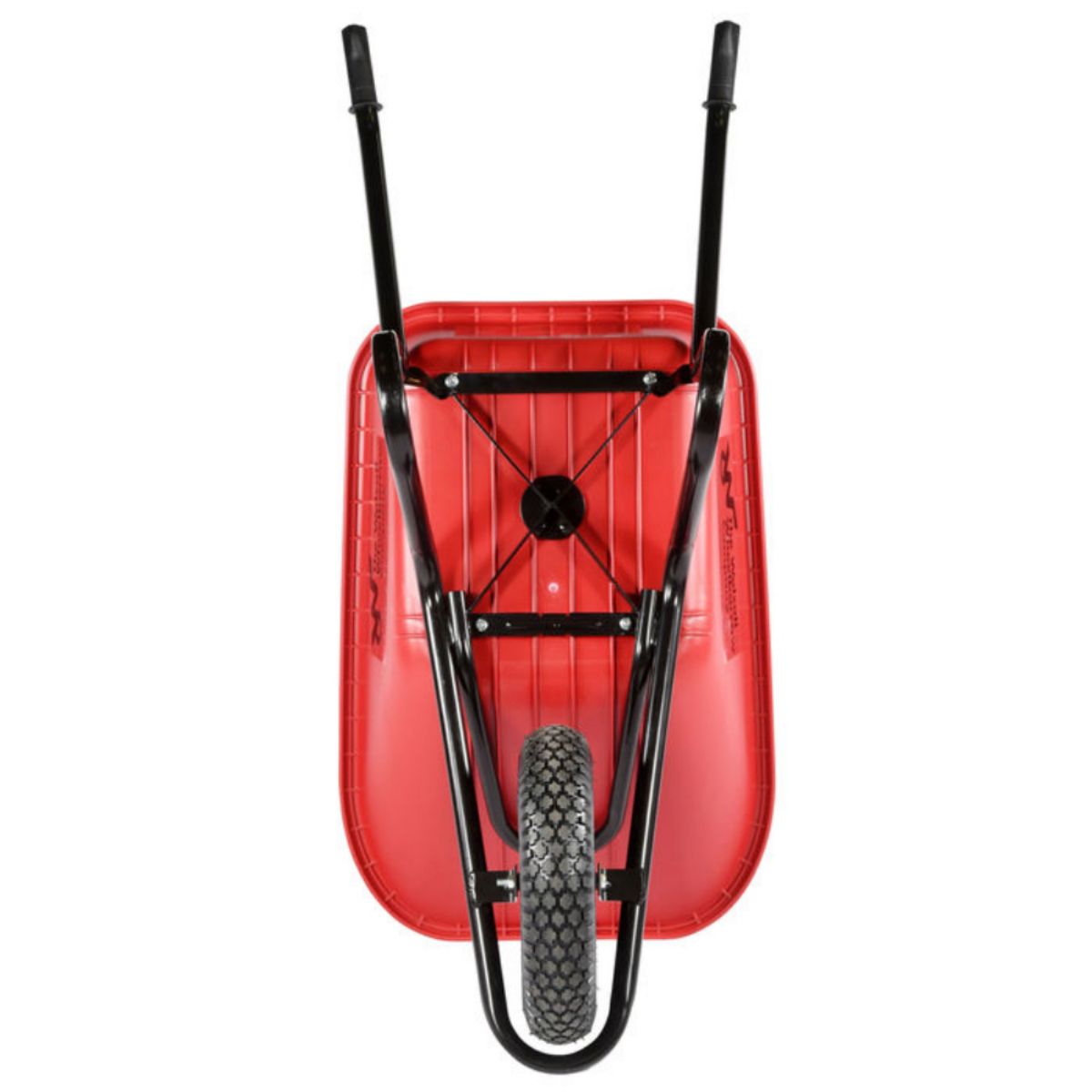 WALSALL THE RANGER HDPE RED PNEUMATIC WHEELBARROW 120l RANHDRP