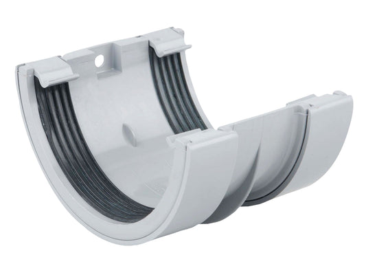 OSMA 0T005 ROUND PVCU GUTTER JOINTING BRACKET 112mm 0T005G GREY