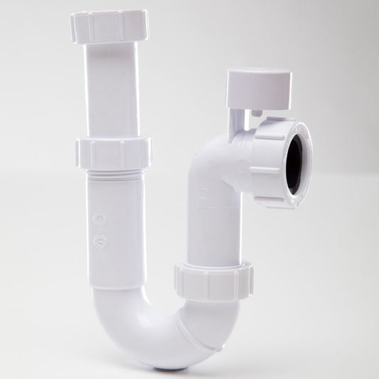 POLYPIPE TUBULAR SWIVEL P TRAP ADJUSTABLE TELESCOPIC 32 x 76mm WT64