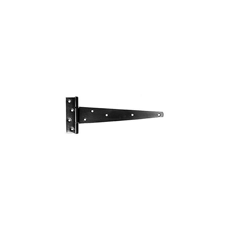 121 BLACK 350mm MEDIUM TEE HINGE PAIR LOOSE 121-0350BK