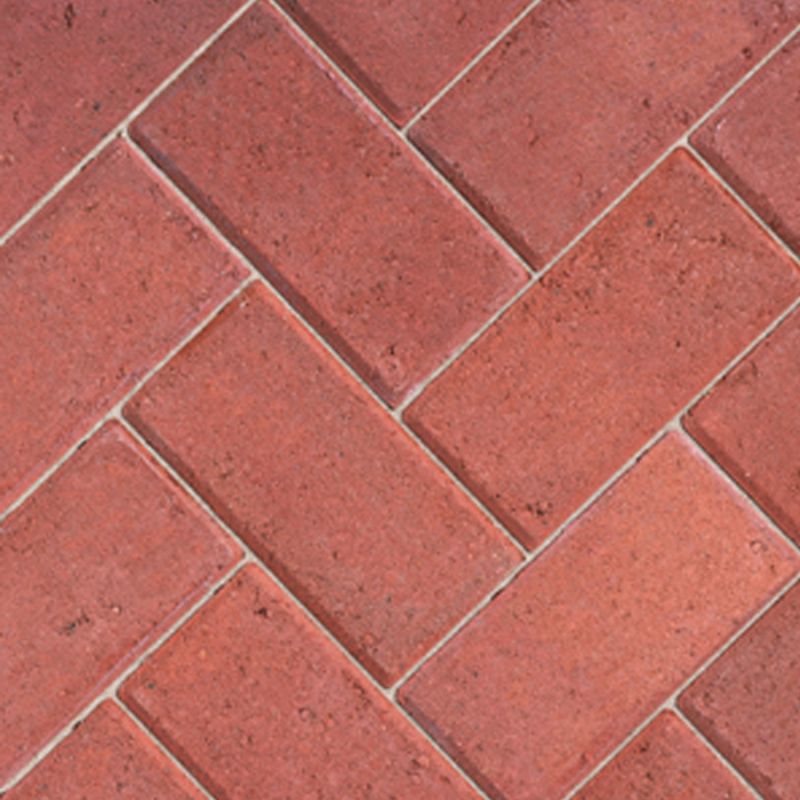 BRADSTONE DRIVEWAY PAVIOUR 200 x 100 x 50mm RED 03720