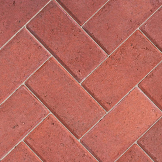 BRADSTONE DRIVEWAY PAVIOUR 200 x 100 x 50mm RED 03720