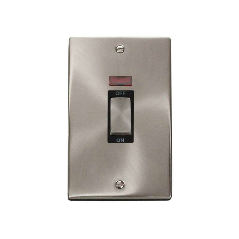 CLICK VPSC503BK 45 AMP DP 2 GANG INGOT NEON