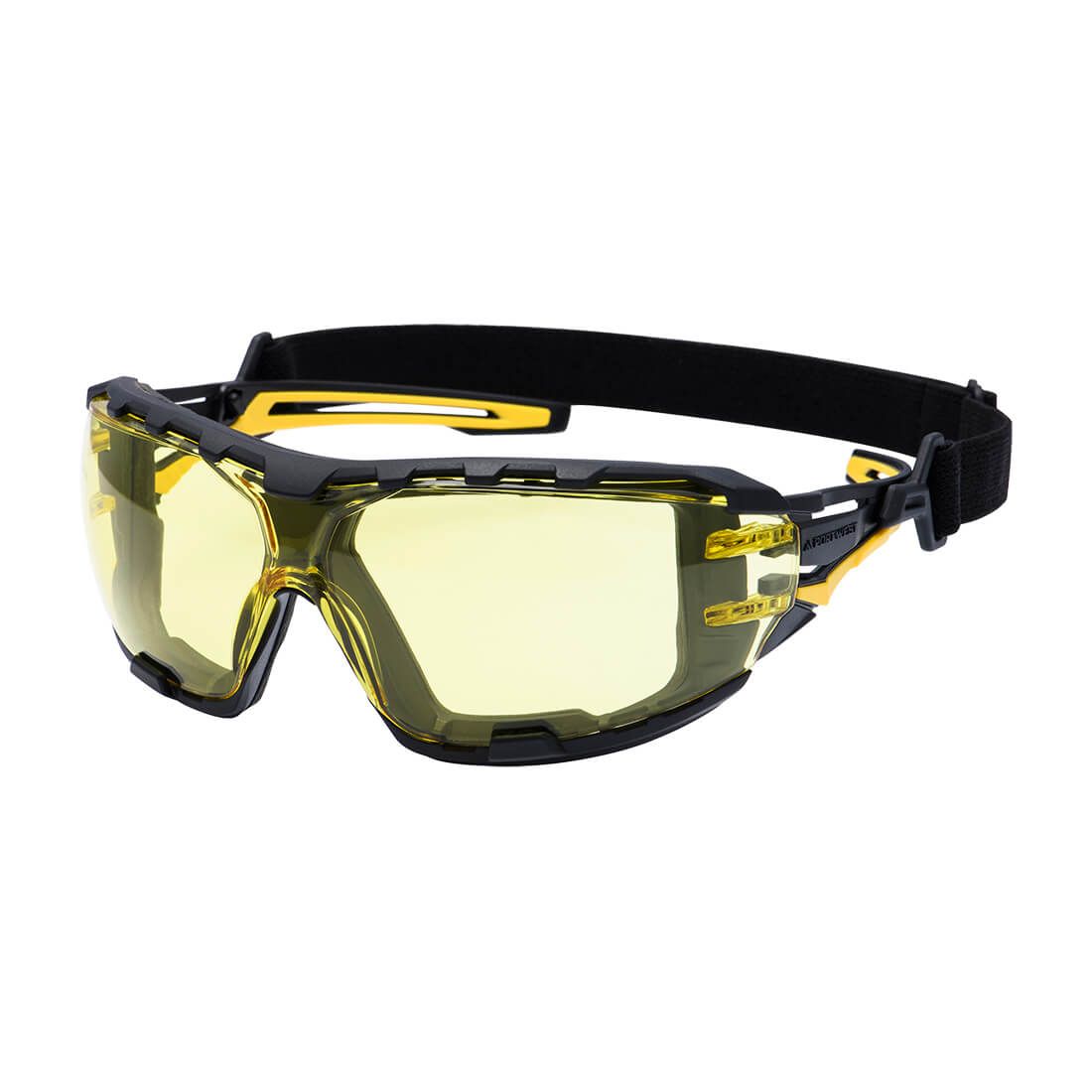 Anthracite Wraparound Plus Safety Glasses, , R, Amber