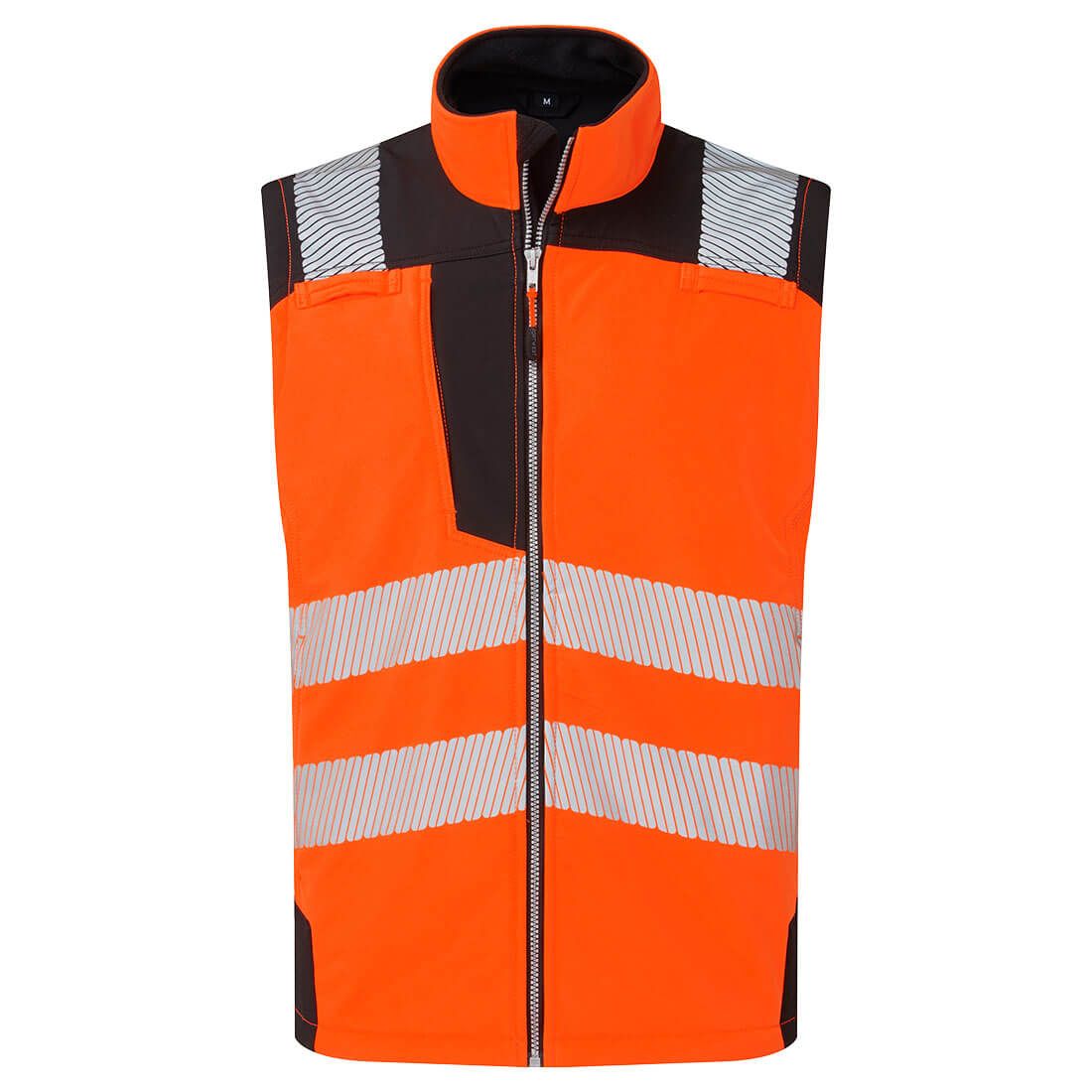 Hi-Vis Softshell Gilet (3L), 4XL, R, Orange/Black