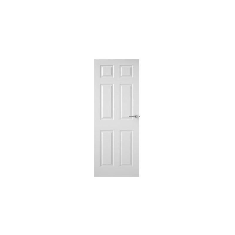 Premdor Moulded 6 Panel Textured Safe N Sound Door 6'6 x 2'0 1981 x 610 x 35mm
