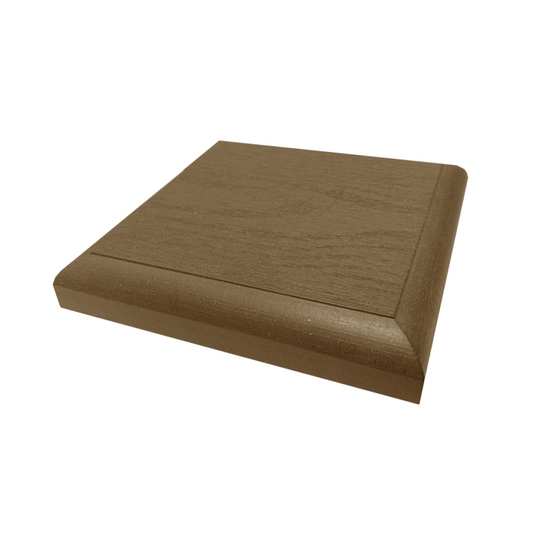 COMPLETE COMPOSITE BALUSTRADE POST CAP 120 x 120 x 30mm BROWN CCBPCB