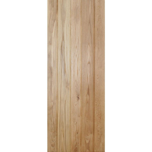 LPD SOLID RUSTIC OAK BUTT & BEAD LEDGED DOOR 78 x 33" 1981 x 833mm NOSBBRUS33
