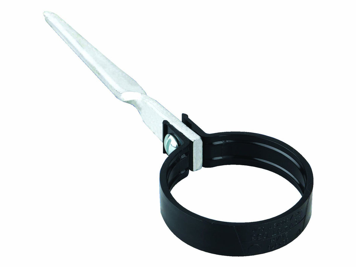 OSMA 0T143 ROUND PVCU DRIVE-IN PIPE BRACKET 68mm 0T143B BLACK