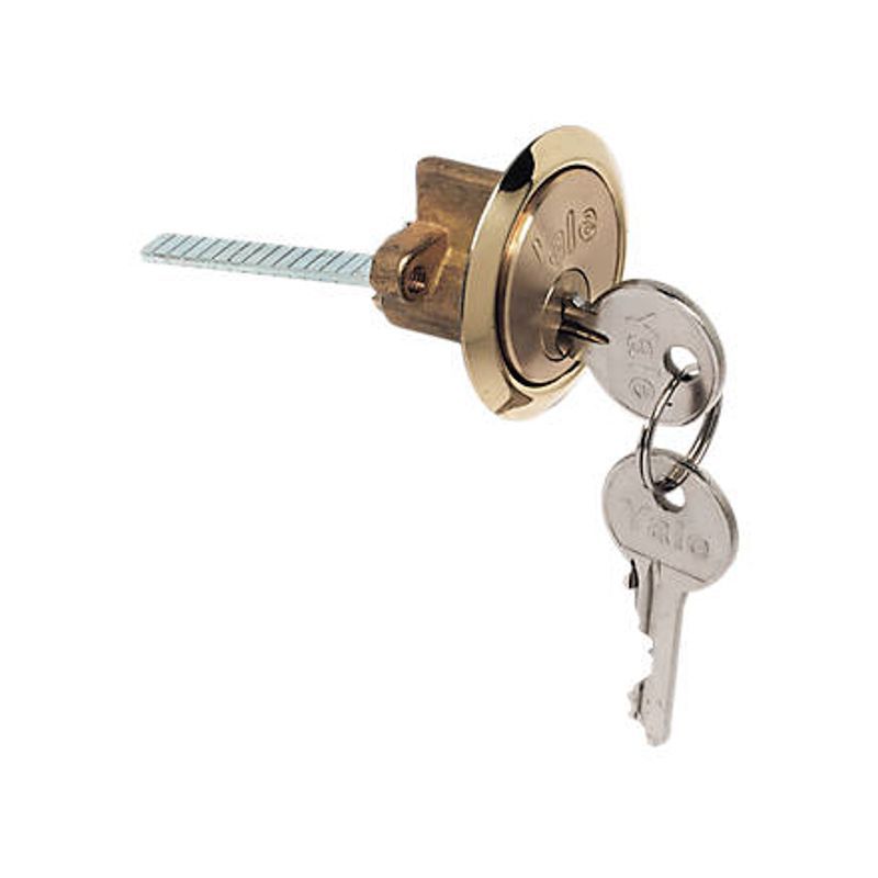 YALE REPL CYLINDER BRASS 4 KEYED P-4KP1109-PB