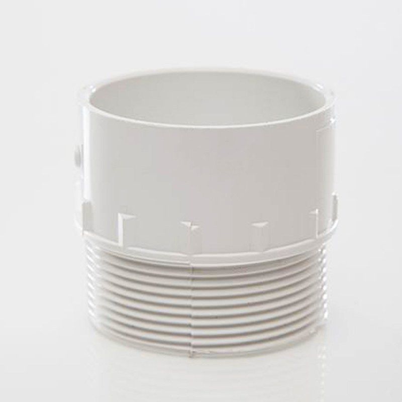 POLYPIPE ABS ADAPTOR MALE IRON 50mm WS57 WS57W WHITE