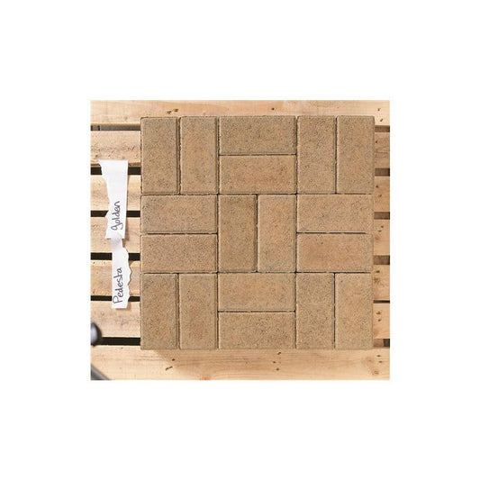 TOBERMORE PEDESTA 200 x 100 x 50mm PAVING GOLDEN