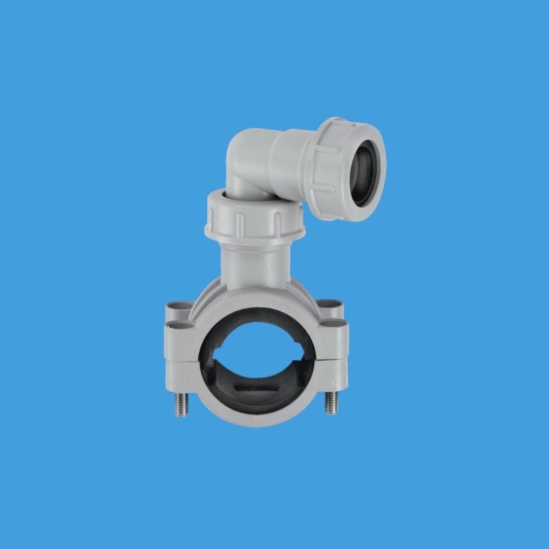 MCALPINE CLAMP1GR PIPE CLAMP BOSS GREY 61020400