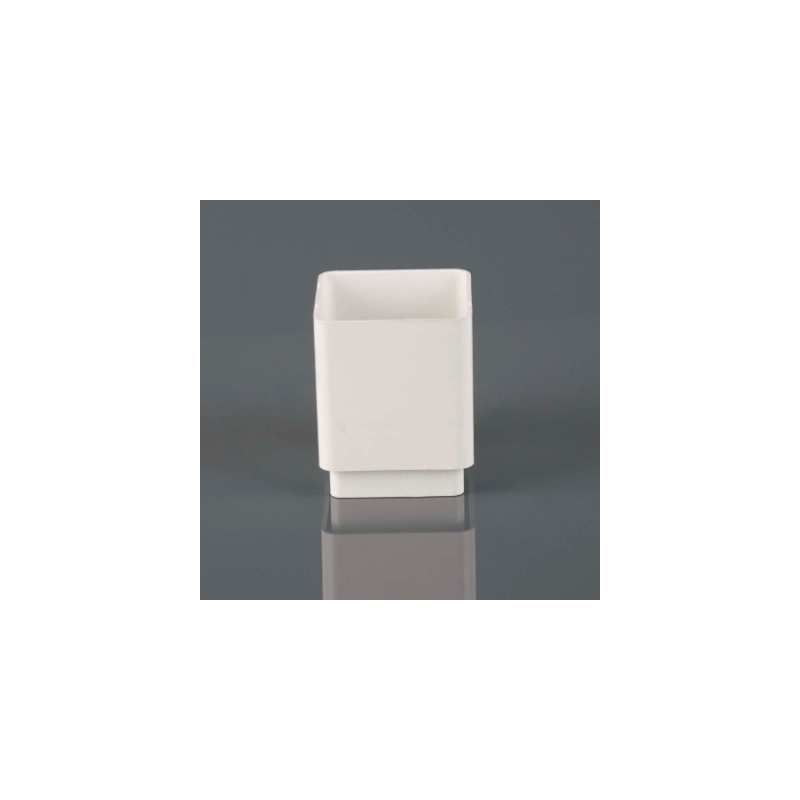 BRETT DOWNPIPE SQUARE CONNECTOR ARCTIC WHITE BR506A
