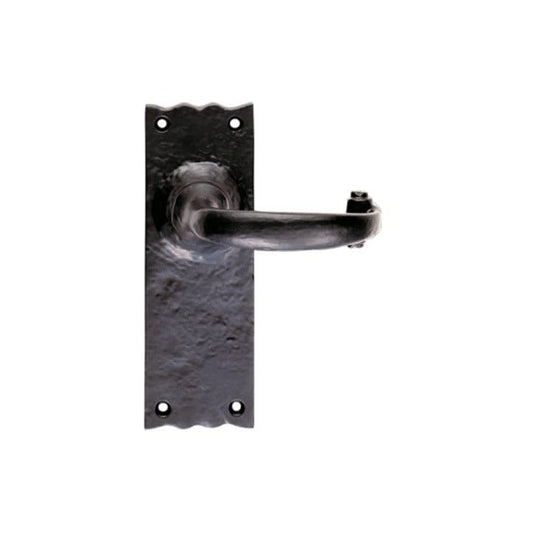 BLACK ANTIQUE TRADITIONAL LEVER LOCK HANDLES LF5501/RP