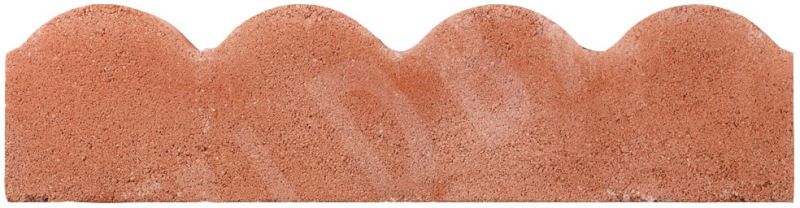 BRADSTONE SCALLOPED EDGING 150 x 50 x 600mm RED 20330