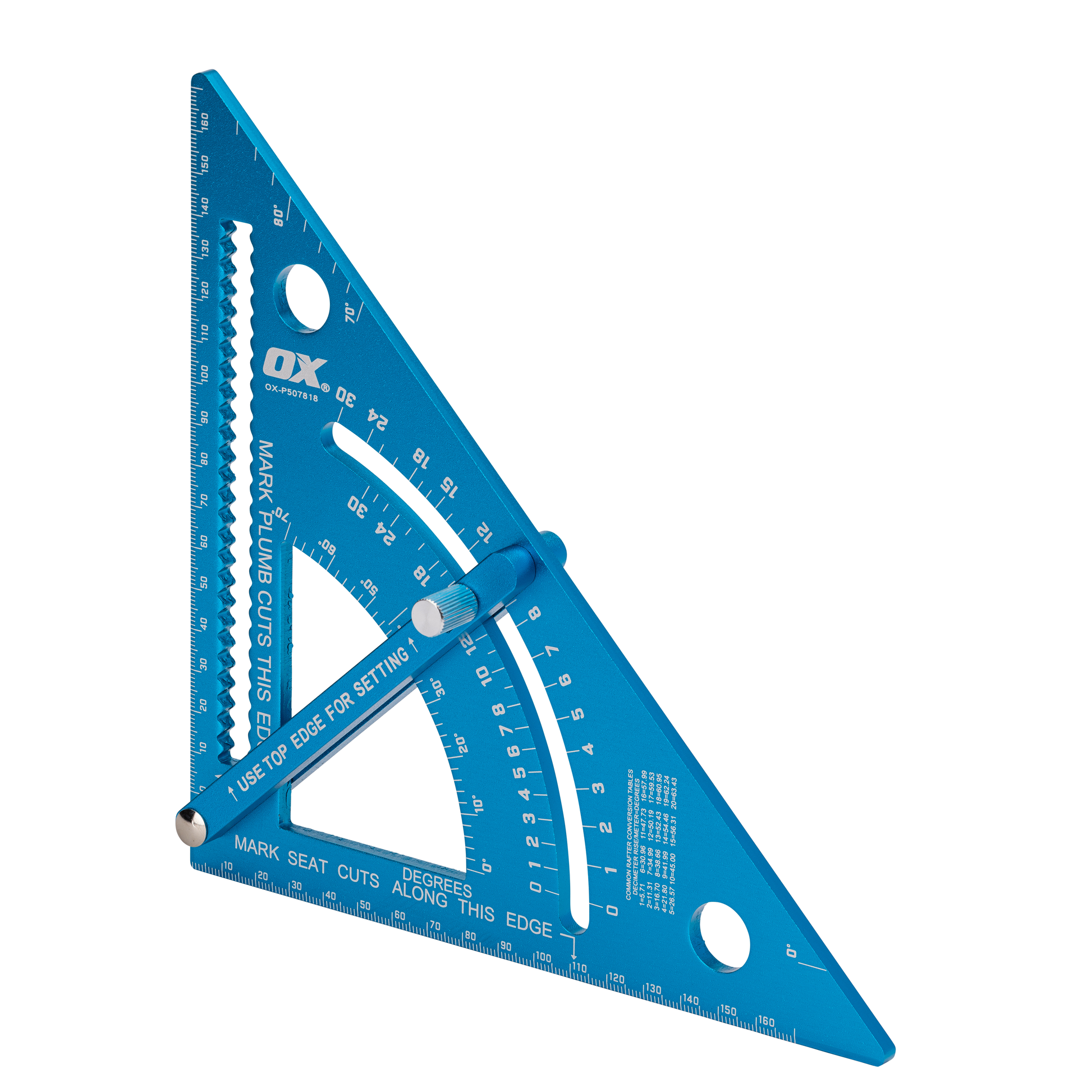 OX-P507818 OX PRO ADJUSTABLE ALUMINIUM RAFTER SQUARE 180mm