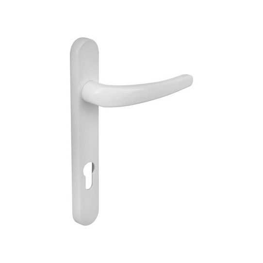 ERA IKON CLASSIC PVC STRAIGHT DOOR HANDLE WHITE BOXED 3295-01-01
