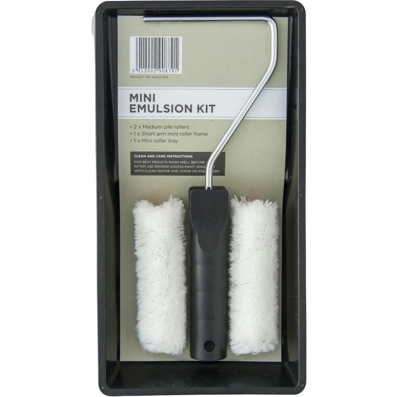 HAMILTON EMULSION 4 PIECE ROLLER KIT FRAME & TRAY MINI 4'' 44242-004