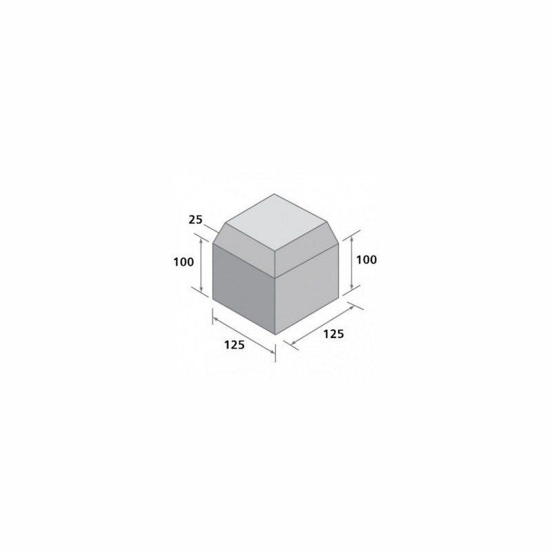BRADSTONE EXTERNAL ANGLE SMALL KERB CHARCOAL 41035