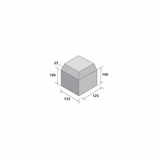 BRADSTONE EXTERNAL ANGLE SMALL KERB CHARCOAL 41035