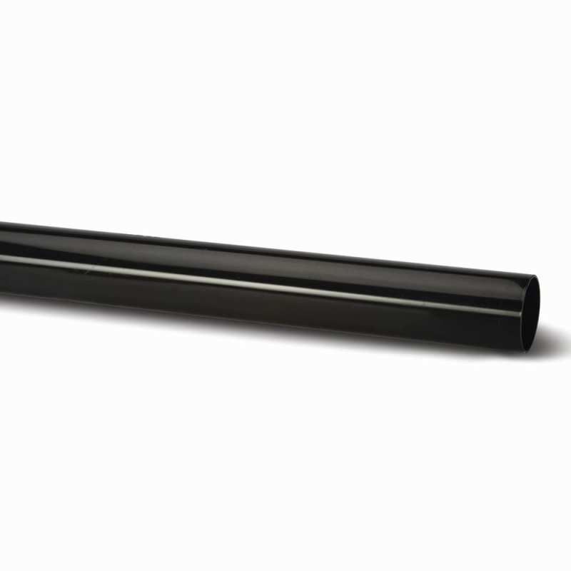 POLYPIPE RAINWATER ROUND DOWNPIPE 68mm x 4m RR123G GREY
