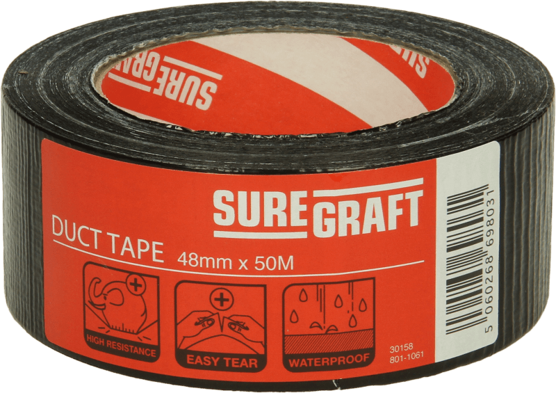 SUREGRAFT BLACK DUCT TAPE 48MMX50M