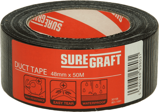 SUREGRAFT BLACK DUCT TAPE 48MMX50M