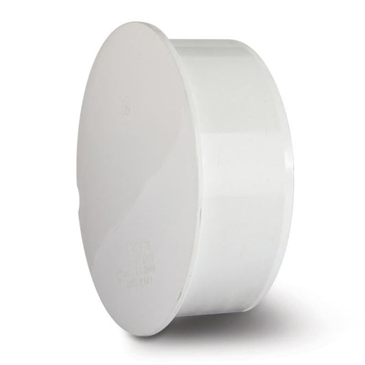 POLYPIPE SOIL SOCKET PLUG 110mm SH46 SH46W WHITE