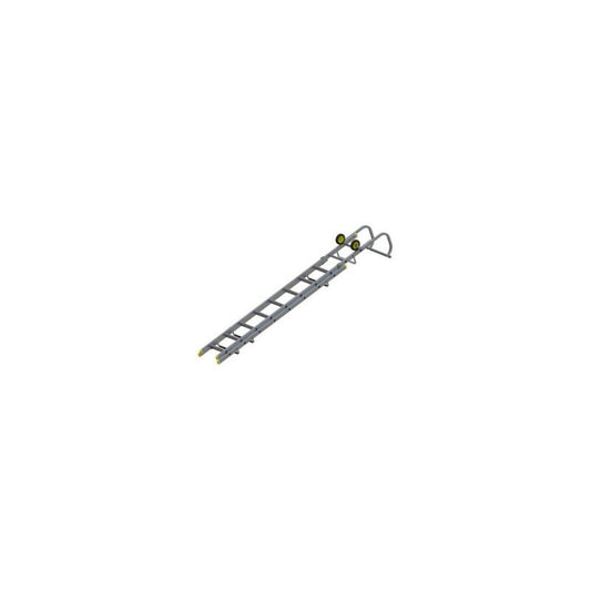 WERNER DOUBLE SECTION ROOF LADDER (8+10) 3.21m - 4.89m 77101