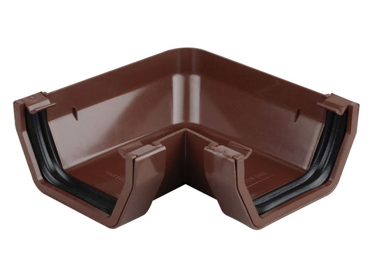 OSMASQUARELINE 4T803 PVCU GUTTER ANGLE 90deg 100mm 4T803N BROWN